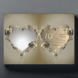 Rose Heart Frame Wedding Anniversary 1 Photo<br><div class="desc">Looking for that unique but awesome rose frame plaque for your unique and awesome photo anniversary gift? Country western style with a bronze tint and romantic flair,  this is sure to delight the Mrs.!</div>