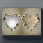 Rose Heart Frame Wedding Anniversary 1 Photo<br><div class="desc">Looking for that unique but awesome rose frame plaque for your unique and awesome photo anniversary gift? Country western style with a bronze tint and romantic flair,  this is sure to delight the Mrs.!</div>