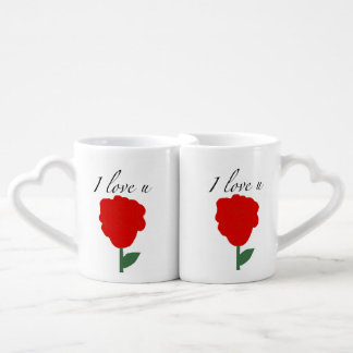 Rose Heart Mug Set