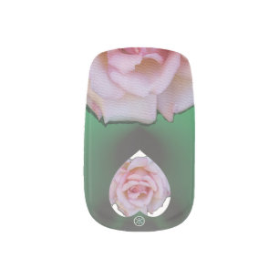 Rose + Heart Photo Minx Nail Art Decals