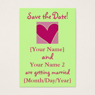 Rose Heart Save the Date Cards Template