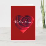 Rose Heart Valentine Holiday Card
