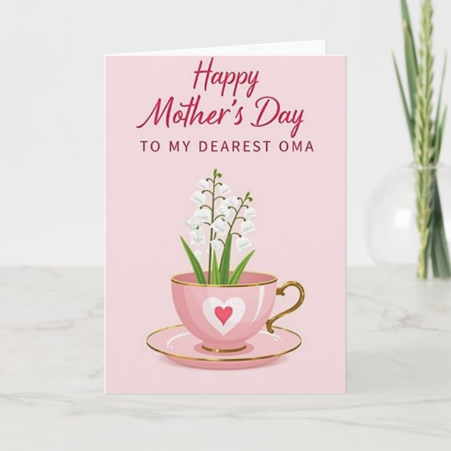 Rose Heartfelt Mothers Day Card (Front)