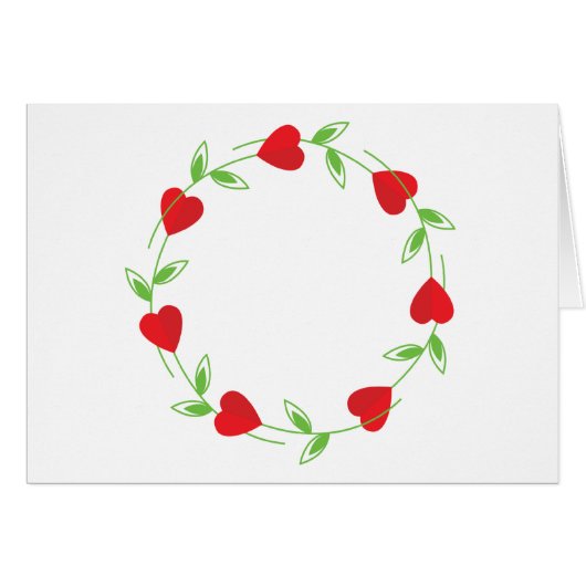 Rose Hearts Cards (Front Horizontal)