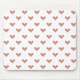 Rose Hearts Pattern Mouse Pad