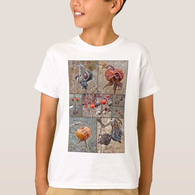 Rose Hip Collage T-Shirt (Front)
