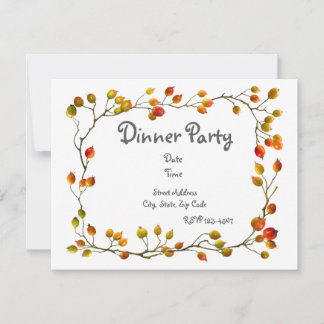 Rose Hips 4.25" x 5.5" Invitations