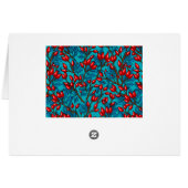 Rose hips, red and blue cards (Back Horizontal)