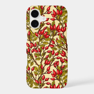 Rose hips, red, green, yellow iPhone 17 case