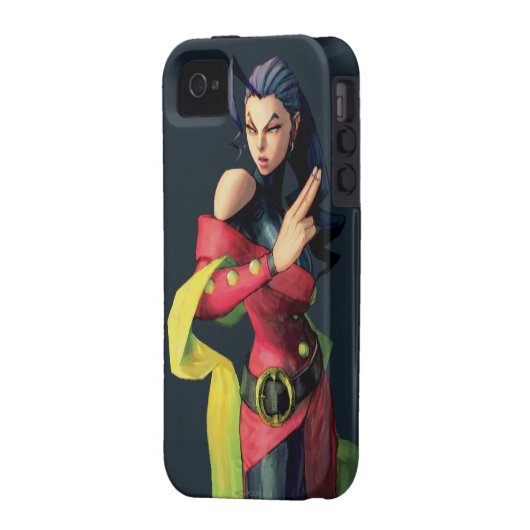 Rose Holding Up Two Fingers Case-Mate iPhone Case (Back Left)