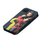 Rose Holding Up Two Fingers Case-Mate iPhone Case (Bottom)