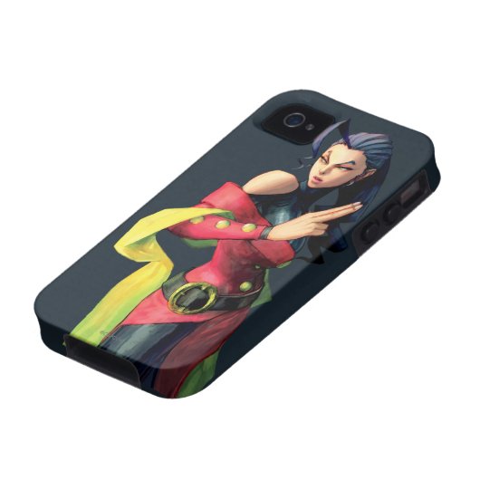 Rose Holding Up Two Fingers Case-Mate iPhone Case (Bottom)