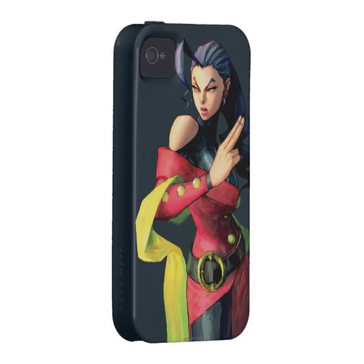 Rose Holding Up Two Fingers Case-Mate iPhone Case (Back/Right)