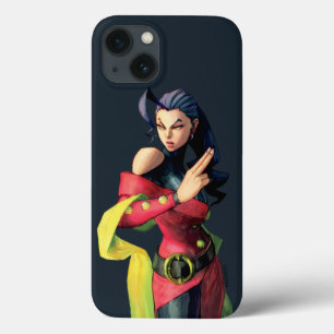 Rose Holding Up Two Fingers iPhone 13 Case
