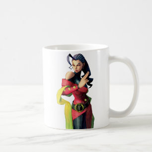 Rose Holding Up Two Fingers Coffee Mug