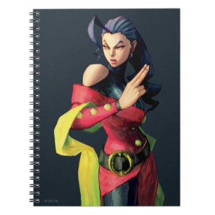 Rose Holding Up Two Fingers Notebook