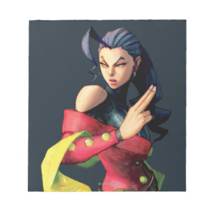 Rose Holding Up Two Fingers Notepad