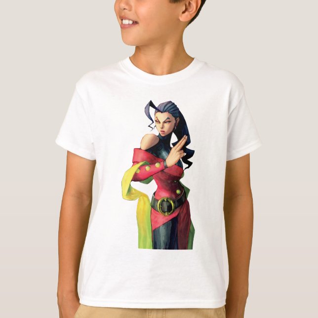 Rose Holding Up Two Fingers T-Shirt (Front)