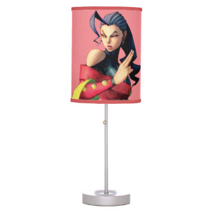 Rose Holding Up Two Fingers Table Lamp
