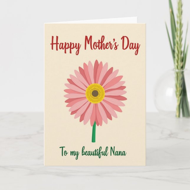 Rose Hue Mothers Day Art Card (Front)