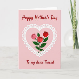 Rose Hued Mothers Day Art Card