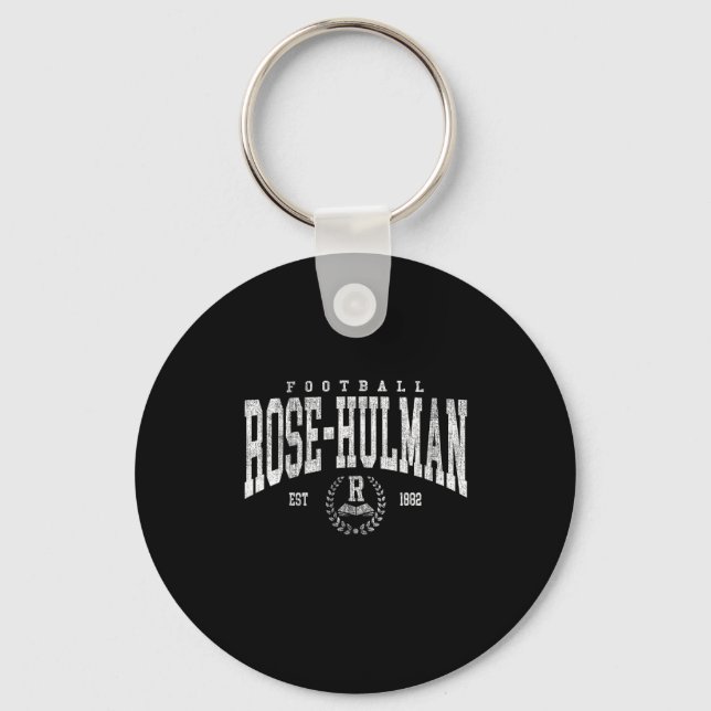 Rose Hulman Institute Of Technology Arch Retro For Keychain (Front)