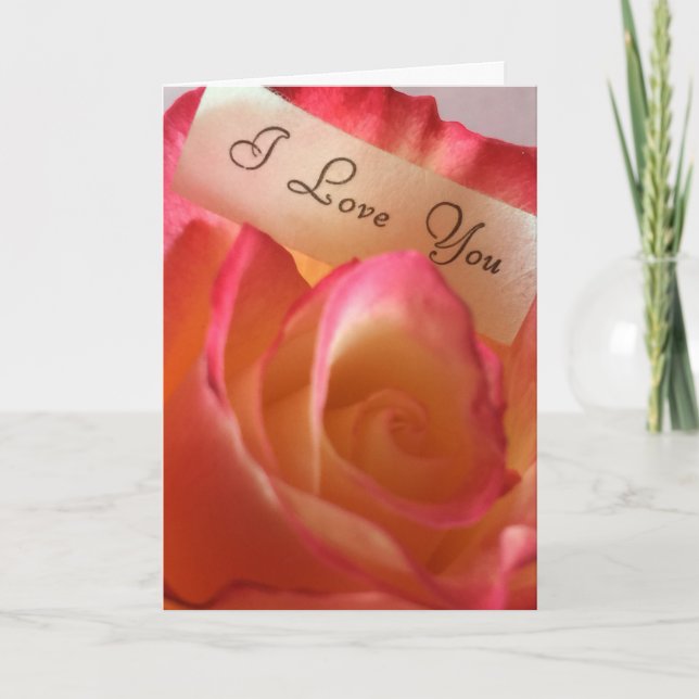 Rose I love you Card (Front)
