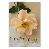 Rose I love you Card