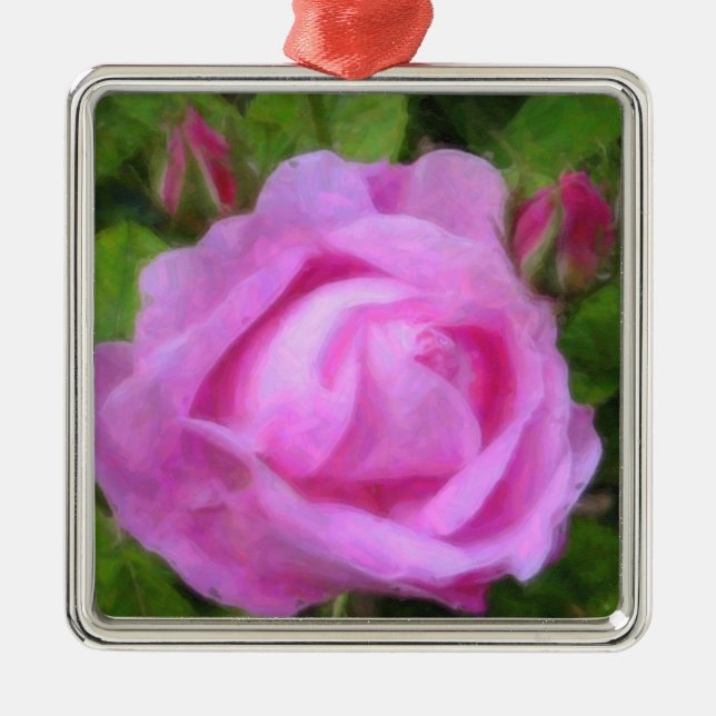 Rose Impressions Holiday Ornaments (Front)