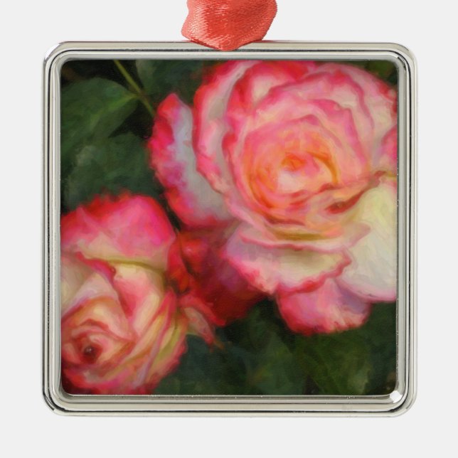 Rose Impressions Holiday Ornaments (Front)