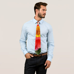 Rose in autumn neck tie
