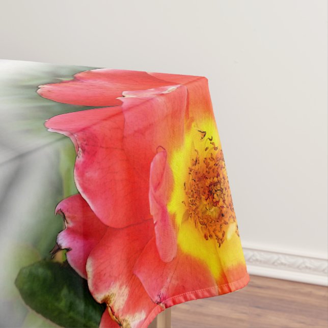 Rose in autumn tablecloth (In Situ)