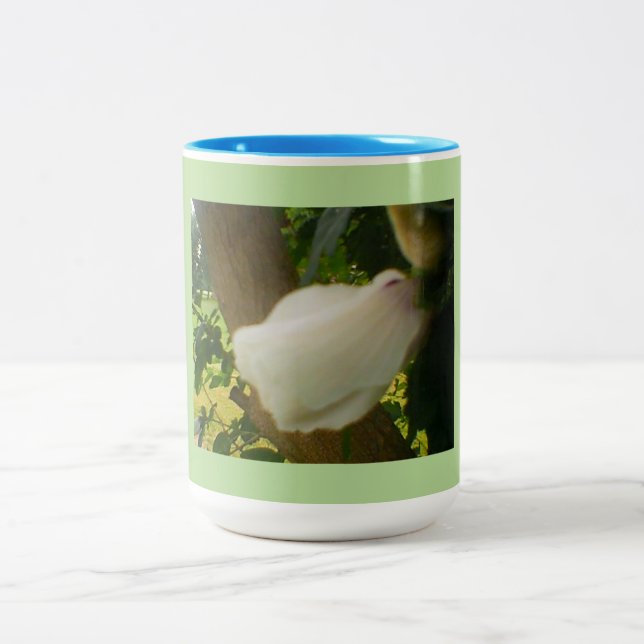 Rose in Bloom Two-Tone Coffee Mug (Center)