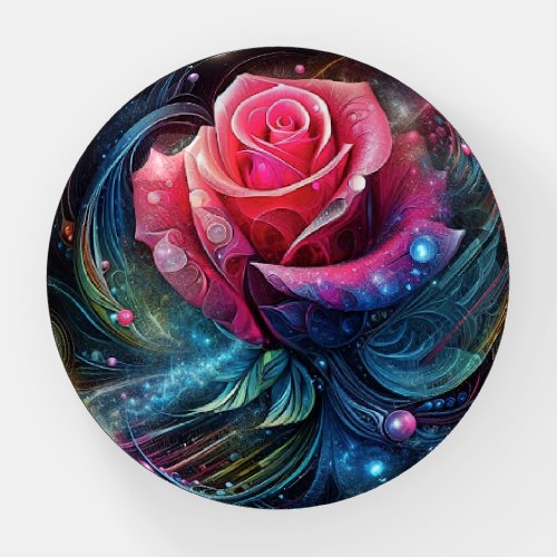 Rose in  paperweight