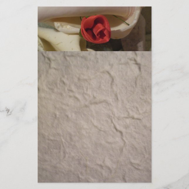 Rose in Sea Shell Stationery (Front)