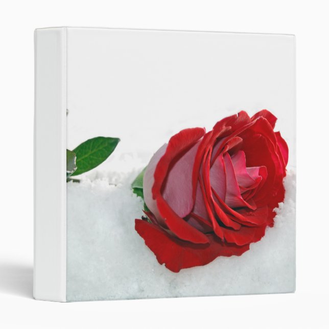 Rose In Winter 3 Ring Binder (Front/Spine)