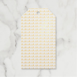 Rose-Infused Love: A Unique Typography Foil Gift Tags