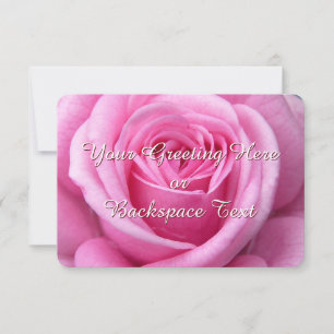Rose Invitations Personalized Pink Rose RSVP Cards