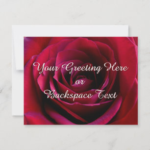 Rose Invitations Personalized Roses RSVP Cards