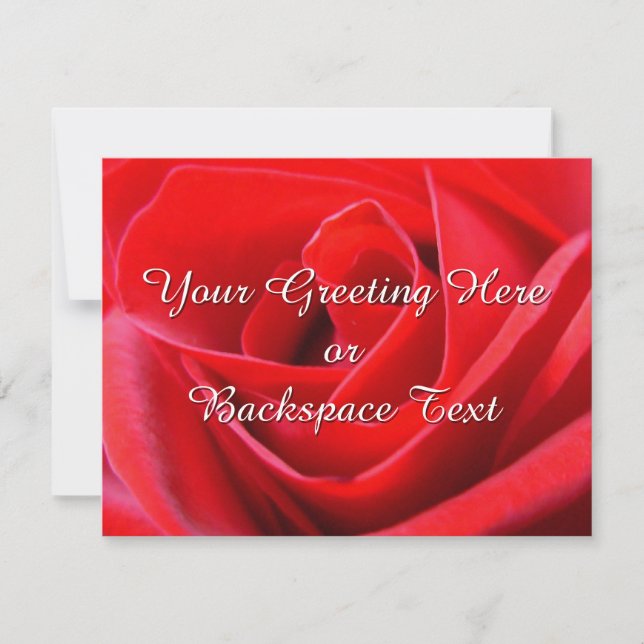 Rose Invitations Personalized  Roses RSVP Cards (Front)
