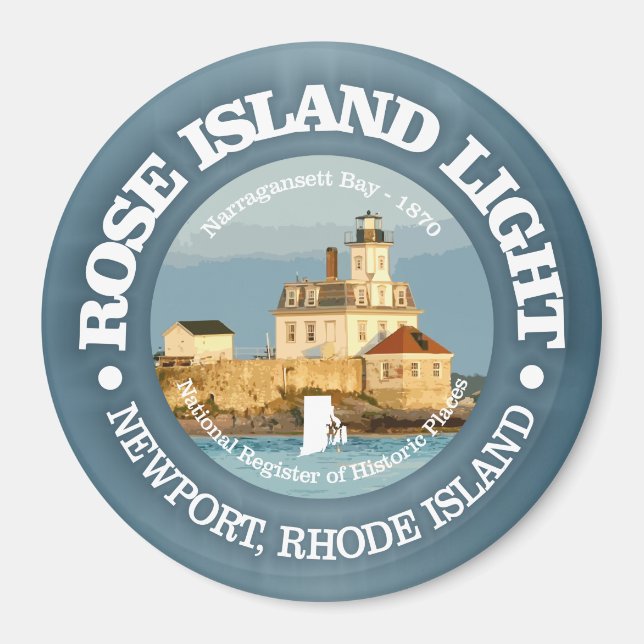 Rose Island Light Magnet (Front)