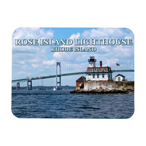 Rose Island Lighthouse Rhode Island Magnet