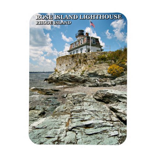 Rose Island Lighthouse Rhode Island Magnet