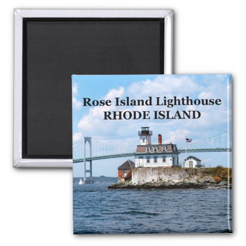 Rose Island Lighthouse Rhode Island Magnet