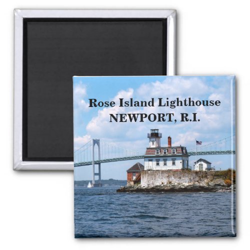 Rose Island Lighthouse Rhode Island Magnet