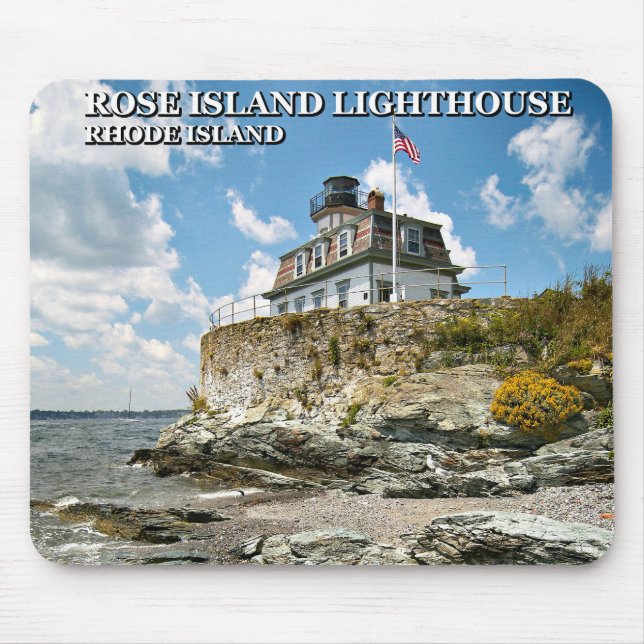 Rose Island Lighthouse, Rhode Island Mousepad (Front)