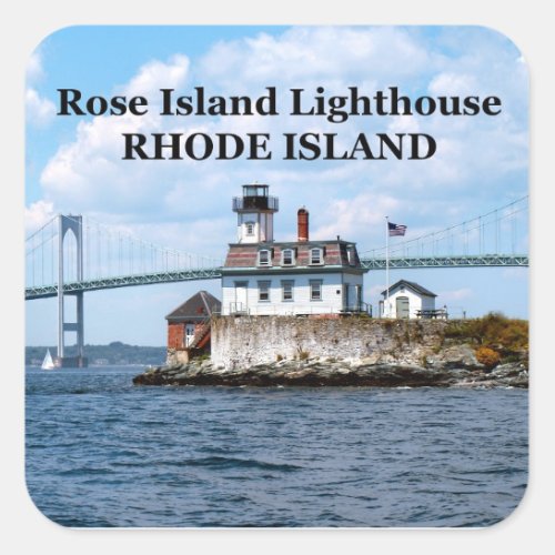 Rose Island Lighthouse Rhode Island Stickers