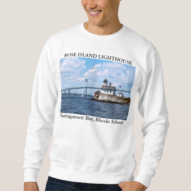Rose Island Lighthouse, Rhode Island Sweatshirt (Front)
