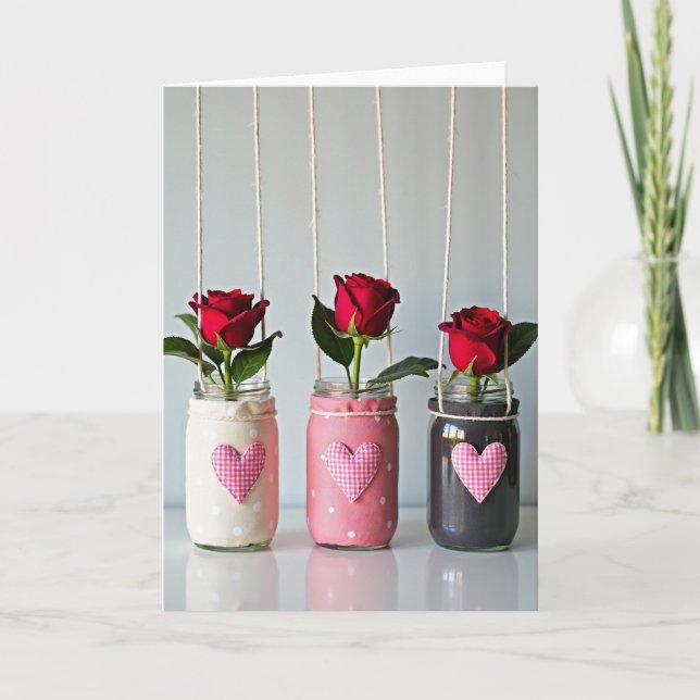 Rose Jars Mothers Day Card (Front)