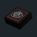 Rose Jewelry Box<br><div class="desc">Say I love you with this pretty rose trinket box. Use this wooden box to store jewelry, keepsakes, earrings, engagement rings, etc... The design is from original artwork.</div>